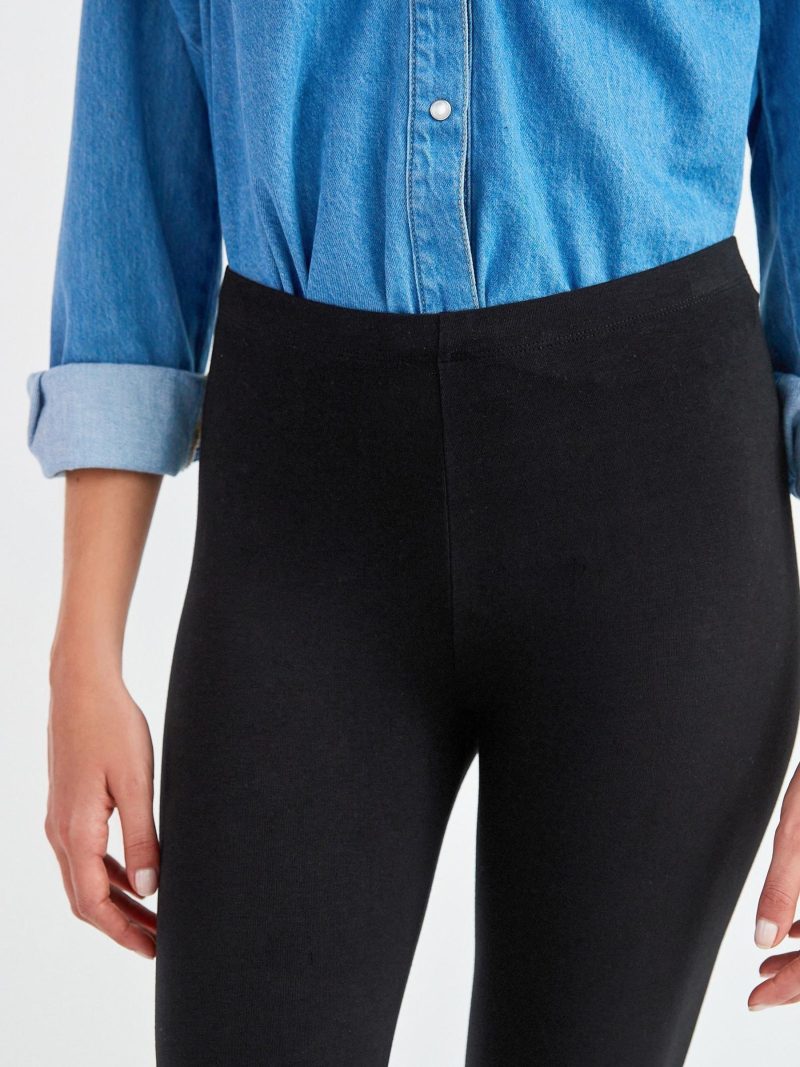 Leqinhk474549 Black Cropped Leggings - Image 3