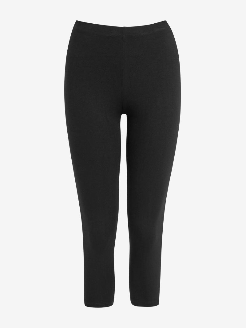 Leqinhk474549 Black Cropped Leggings - Image 4