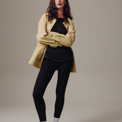 Leqinhk474552 Black Full Length Leggings