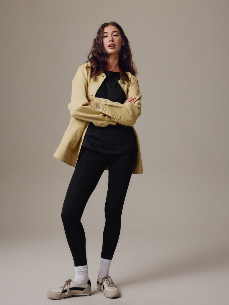 Leqinhk474552 Black Full Length Leggings
