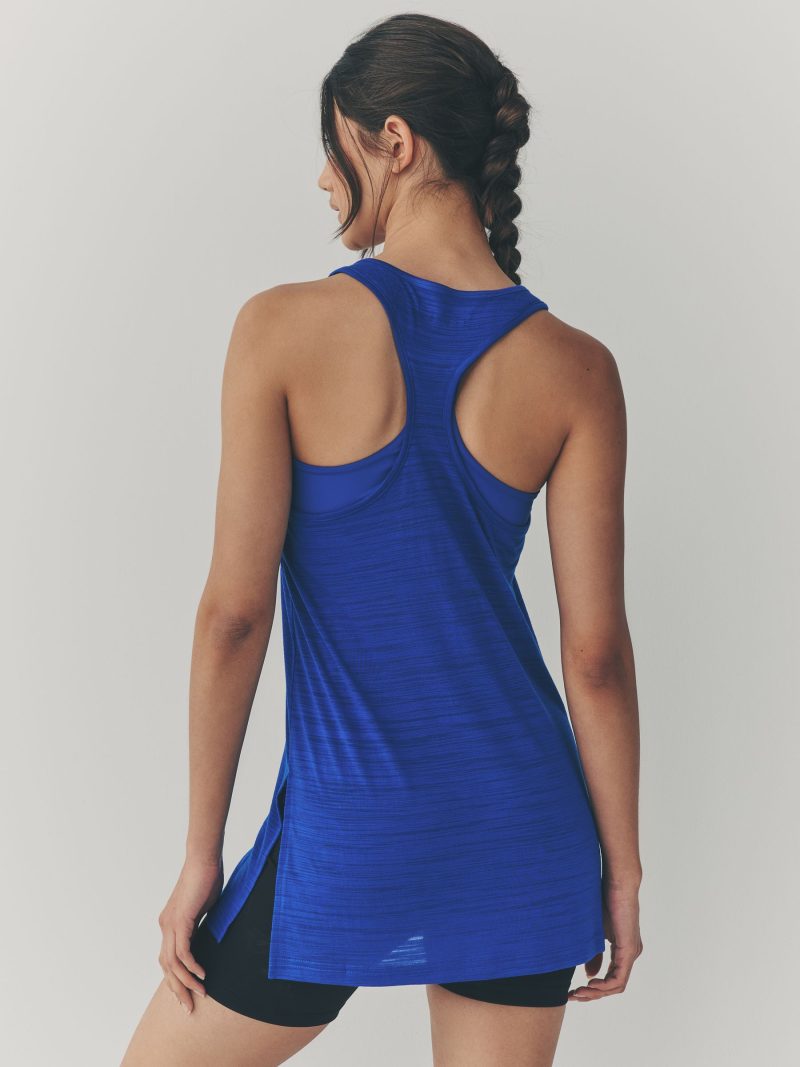 Leqinhk474531 Blue Active Lightweight Longline Vest - Image 3