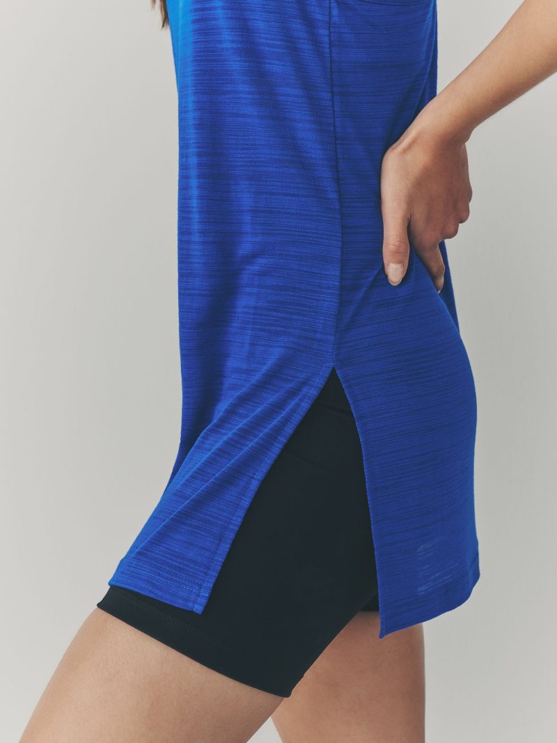 Leqinhk474531 Blue Active Lightweight Longline Vest - Image 4