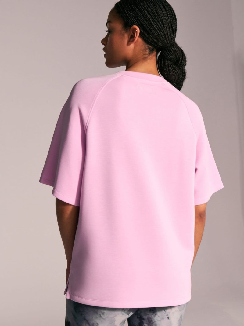 Leqinhk474533 Light Pink Active Modal Longline T-Shirt - Image 4
