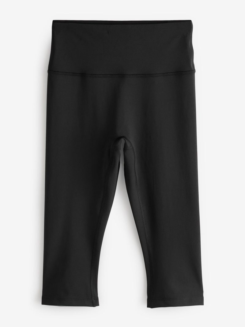 Leqinhk474555 Black Active Power Capri Leggings - Image 5