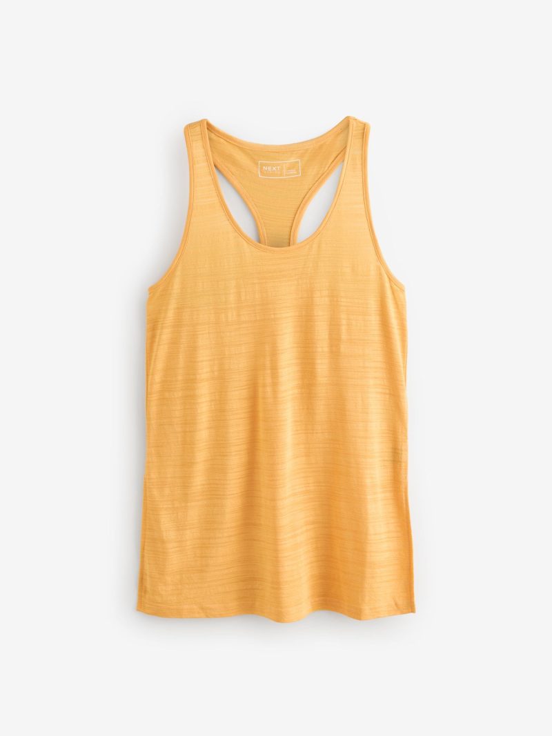 Leqinhk474527 Orange Active Lightweight Longline Vest - Image 5
