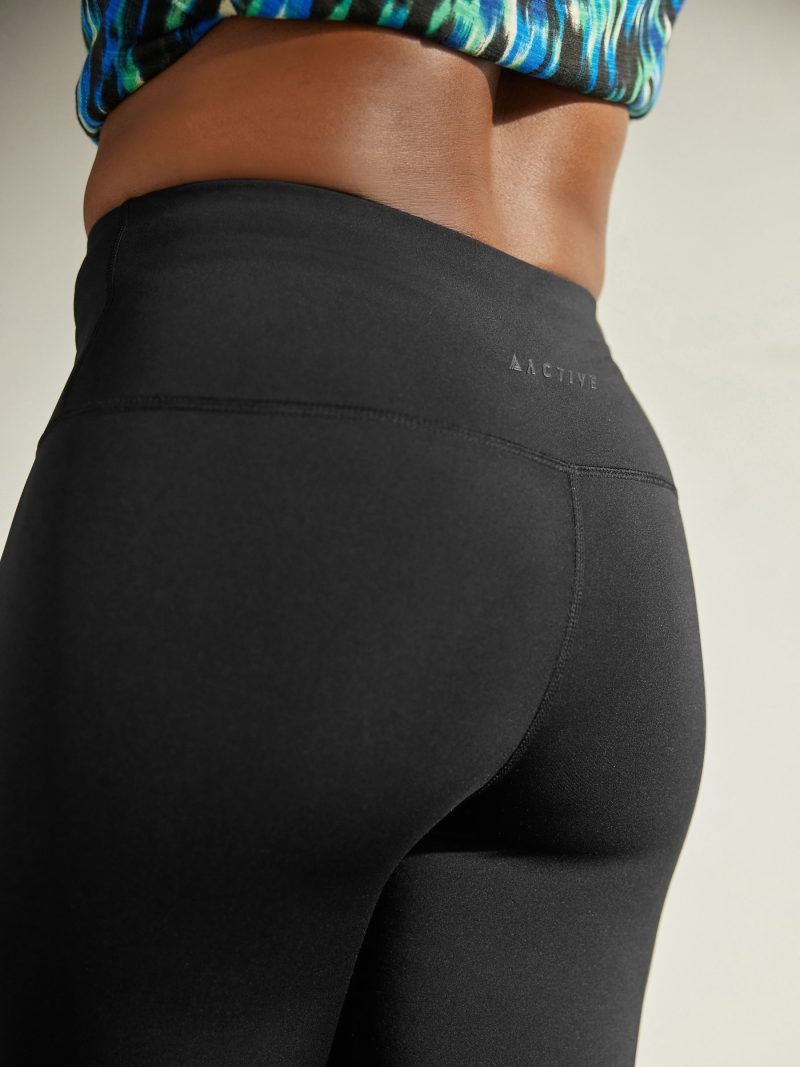Leqinhk474562 Black Active Yoga Leggings - Image 4
